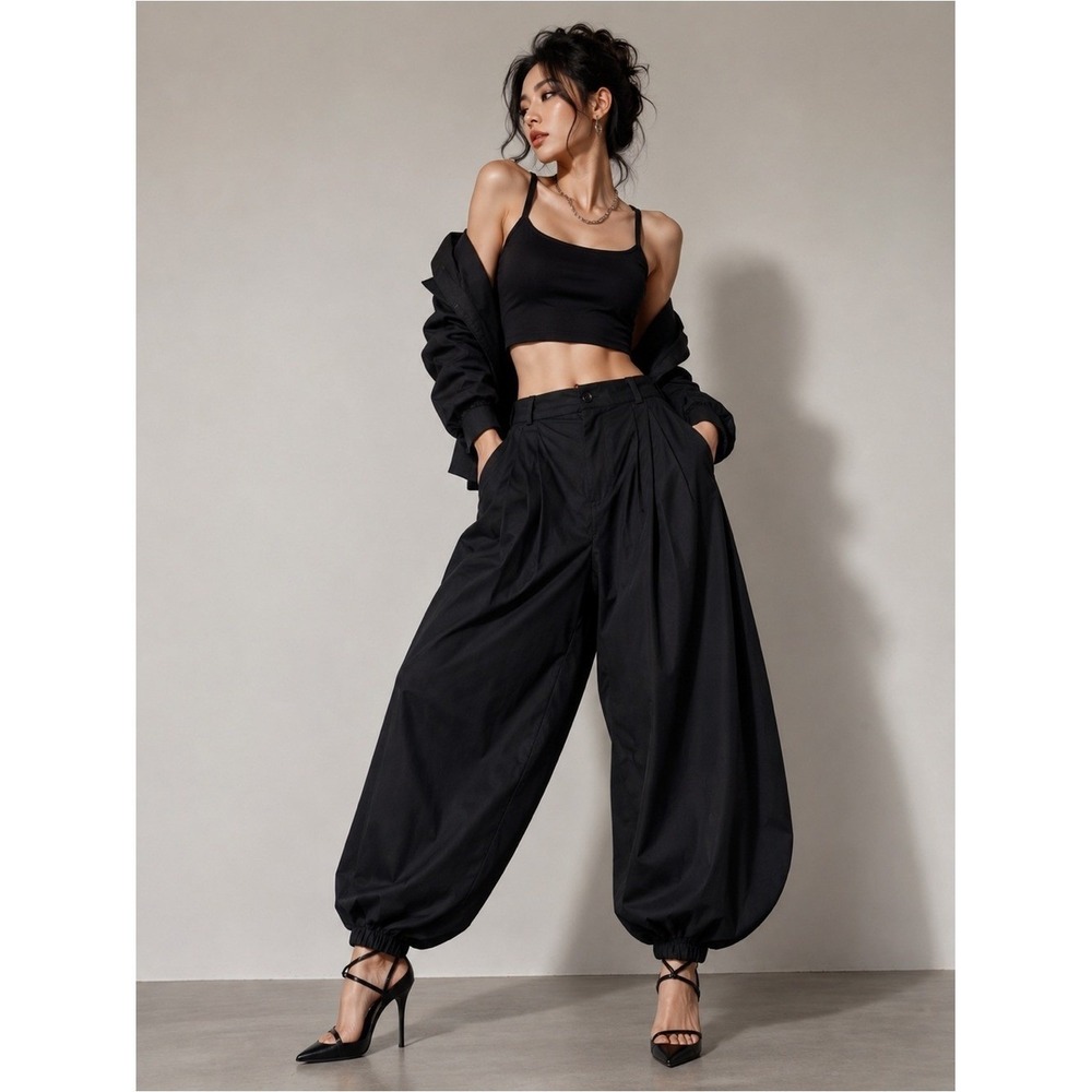 Avant Garde Drop Crotch Harem Pants XL Japanese Streetwear Festival Palazzo